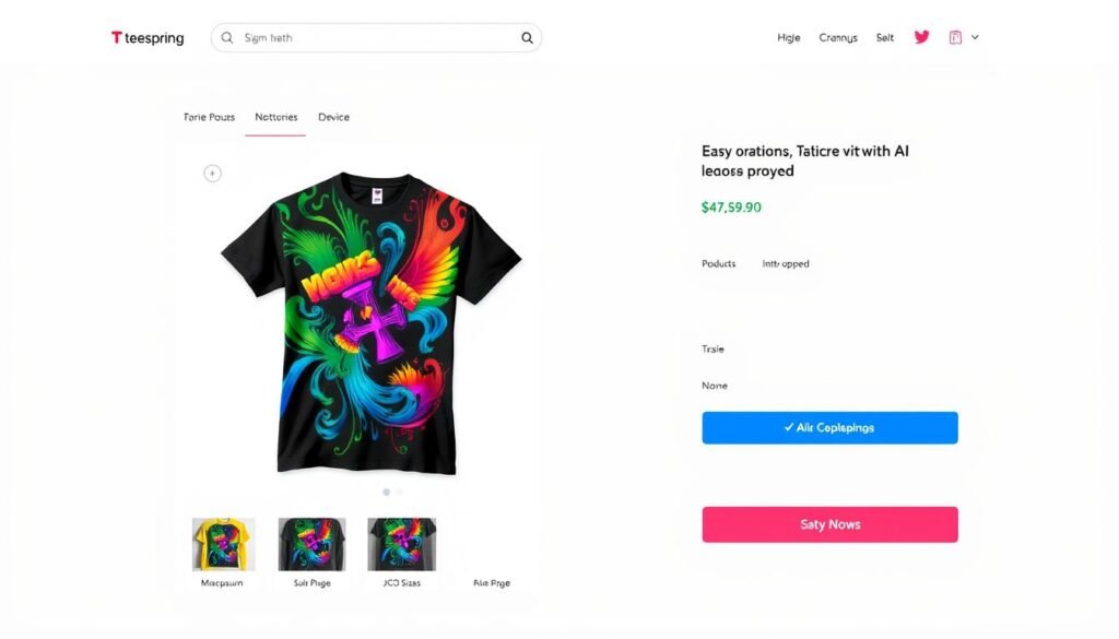 how to sell AI art on TeeSpring